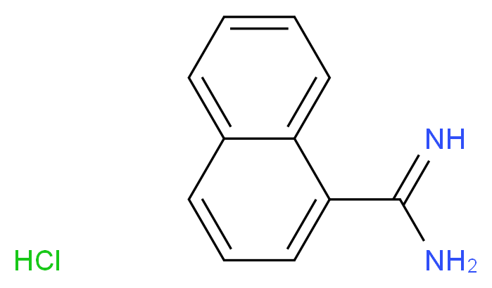 Naphthalene-1-carboxamidine hydrochloride_分子结构_CAS_61416-82-8)