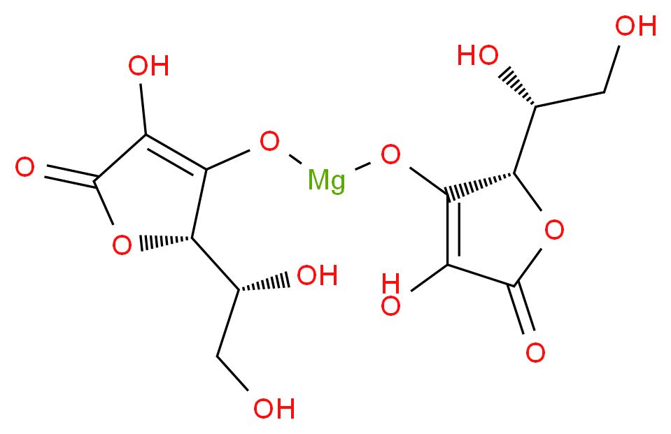 (+)-Magnesium L-ascorbate_分子结构_CAS_15431-40-0)