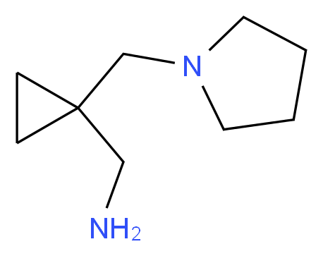 1-[1-(1-pyrrolidinylmethyl)cyclopropyl]methanamine_分子结构_CAS_)