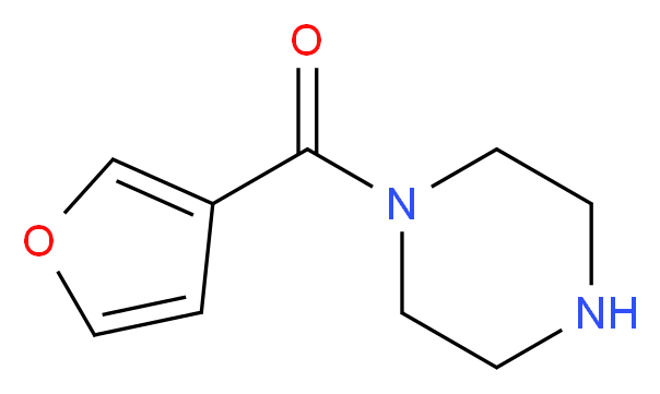 1-(3-furoyl)piperazine_分子结构_CAS_885326-62-5)