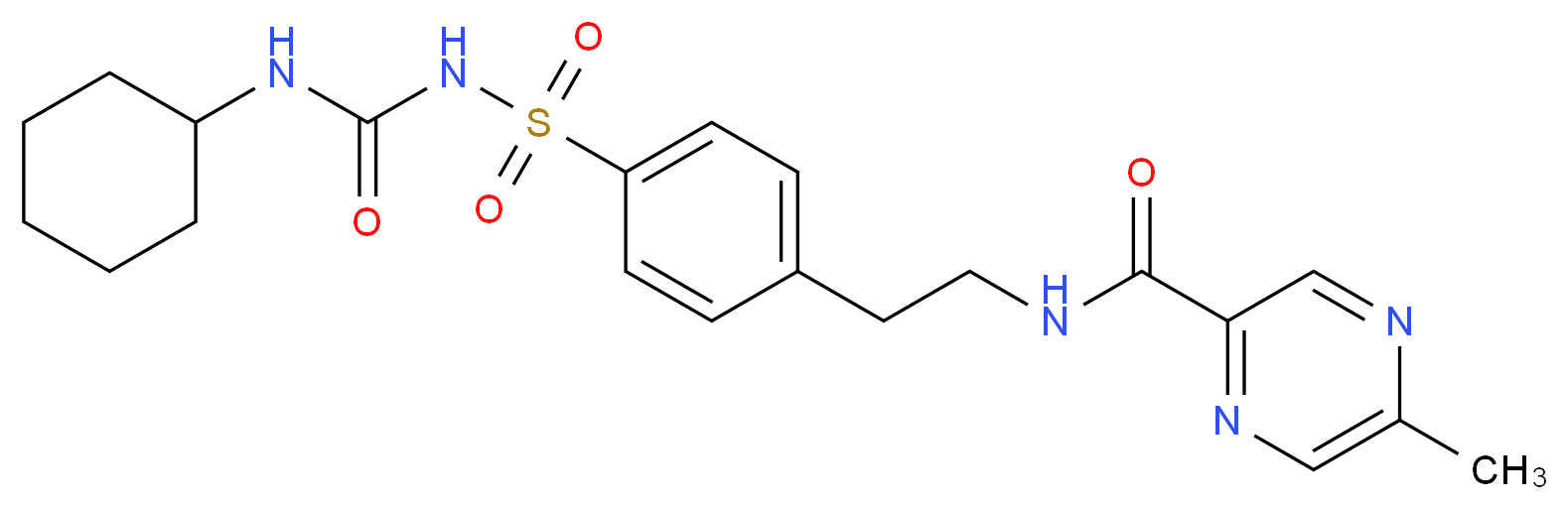 Glipizide_分子结构_CAS_29094-61-9)