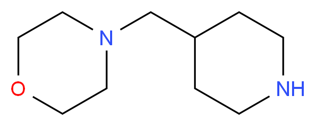 4-(Piperidin-4-ylmethyl)morpholine_分子结构_CAS_81310-62-5)