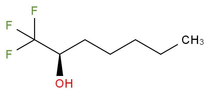 (2R)-1,1,1-trifluoroheptan-2-ol_分子结构_CAS_175840-70-7