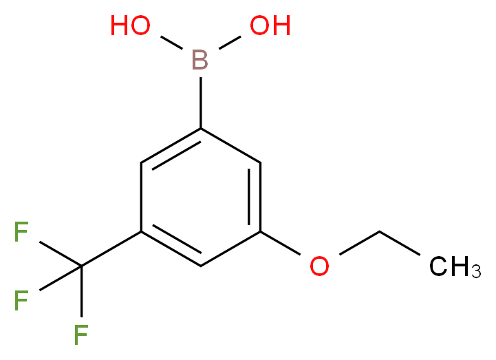 3-Ethoxy-5-(trifluoromethyl)phenylboronic acid_分子结构_CAS_871332-96-6)