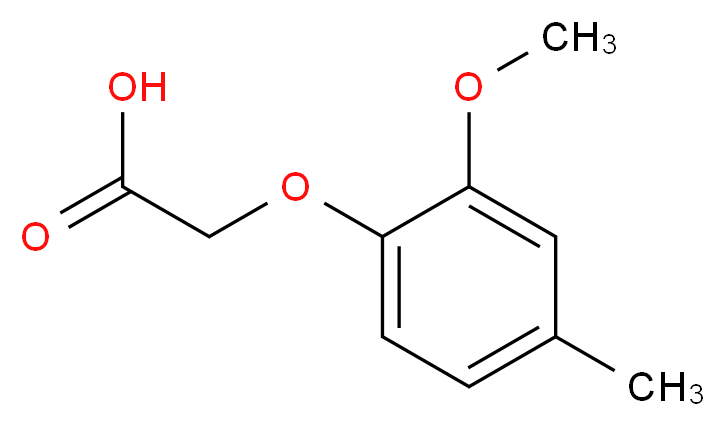 (2-methoxy-4-methylphenoxy)acetic acid_分子结构_CAS_6270-23-1)