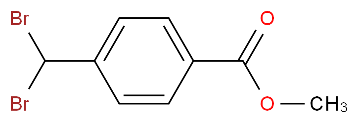 4-Dibromomethyl-benzoic acid methyl ester_分子结构_CAS_131852-50-1)