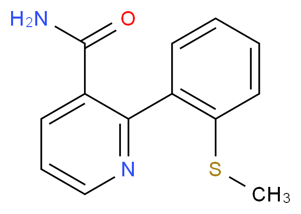 2-[2-(methylthio)phenyl]nicotinamide_分子结构_CAS_)