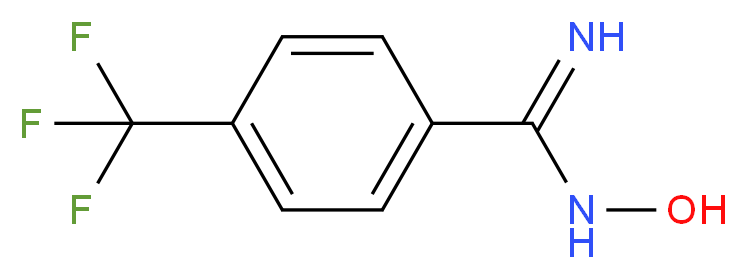 N-hydroxy-4-(trifluoromethyl)benzene-1-carboximidamide_分子结构_CAS_22179-86-8