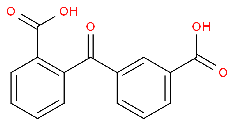 2-(3-CARBOXYLPHENYL)CARBONYL BENZOIC ACID_分子结构_CAS_)