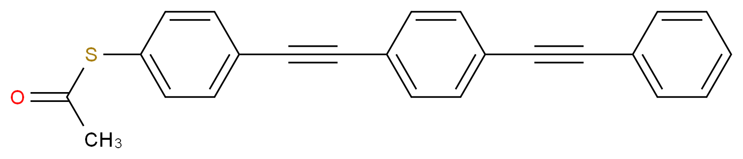 S-[4-[2-[4-(2-苯乙炔基)苯基]乙炔基]苯基]硫代乙酸酯_分子结构_CAS_356590-07-3)