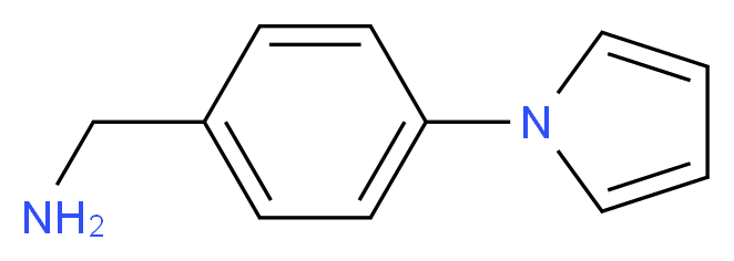 [4-(1H-pyrrol-1-yl)phenyl]methanamine_分子结构_CAS_465514-27-6