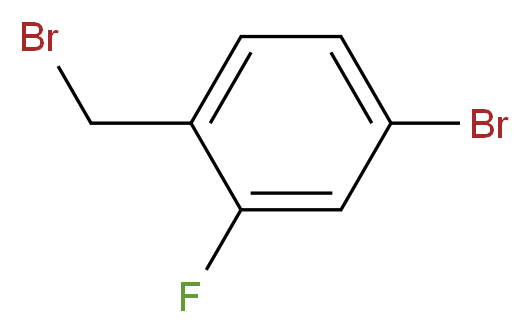 4-Bromo-1-(bromomethyl)-2-fluorobenzene_分子结构_CAS_76283-09-5)