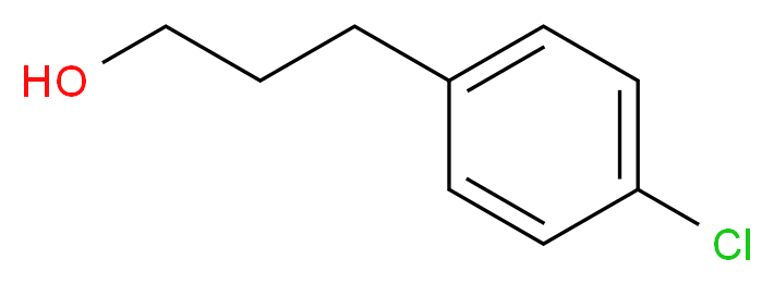 3-(4-chlorophenyl)propan-1-ol_分子结构_CAS_6282-88-8