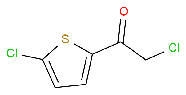 2-chloro-1-(5-chlorothiophen-2-yl)ethanone_分子结构_CAS_)