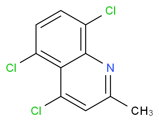 4,5,8-trichloro-2-methylquinoline_分子结构_CAS_1203-36-7