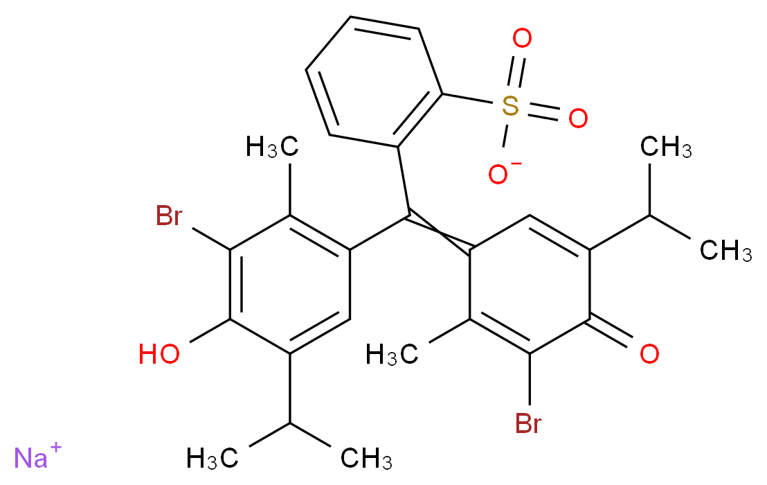 BROMOTHYMOL BLUE, ACS_分子结构_CAS_34722-90-2)