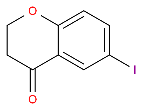 6-iodo-3,4-dihydro-2H-1-benzopyran-4-one_分子结构_CAS_101714-35-6