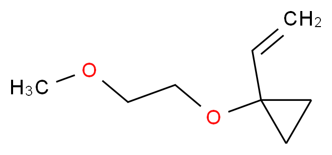 1-ethenyl-1-(2-methoxyethoxy)cyclopropane_分子结构_CAS_278603-80-8