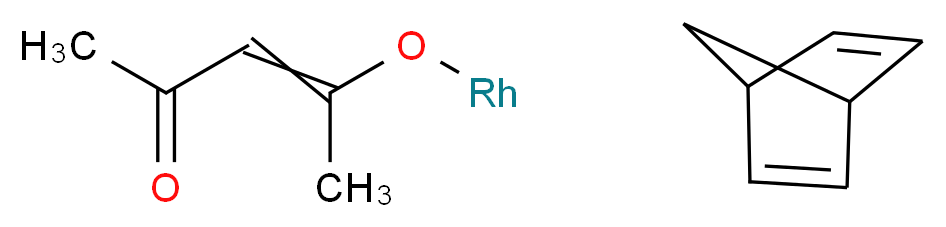 (乙酰丙酮)(降冰片二烯)合铑(I)_分子结构_CAS_32354-50-0)