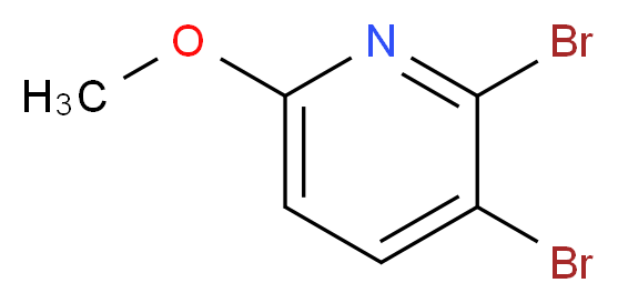 2,3-dibromo-6-methoxypyridine_分子结构_CAS_909720-21-4