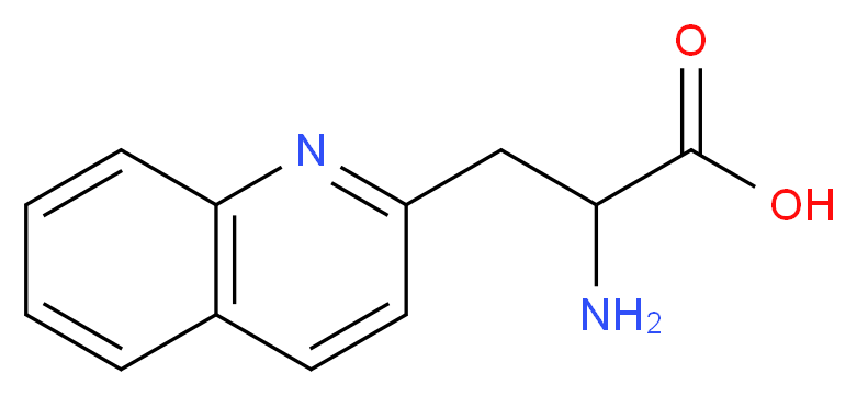 2-amino-3-(quinolin-2-yl)propanoic acid_分子结构_CAS_123761-12-6