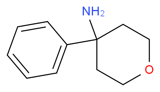 4-phenyloxan-4-amine_分子结构_CAS_)