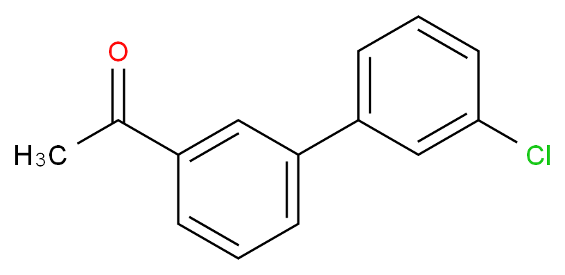 1-(3'-Chloro[1,1-biphenyl]-3-yl)ethanone_分子结构_CAS_)