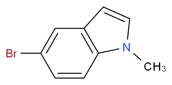 5-Bromo-1-methyl-1H-indole_分子结构_CAS_10075-52-2)