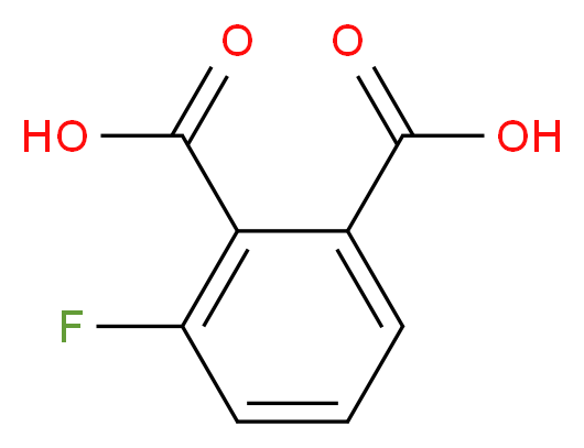 3-fluorobenzene-1,2-dicarboxylic acid_分子结构_CAS_1583-67-1