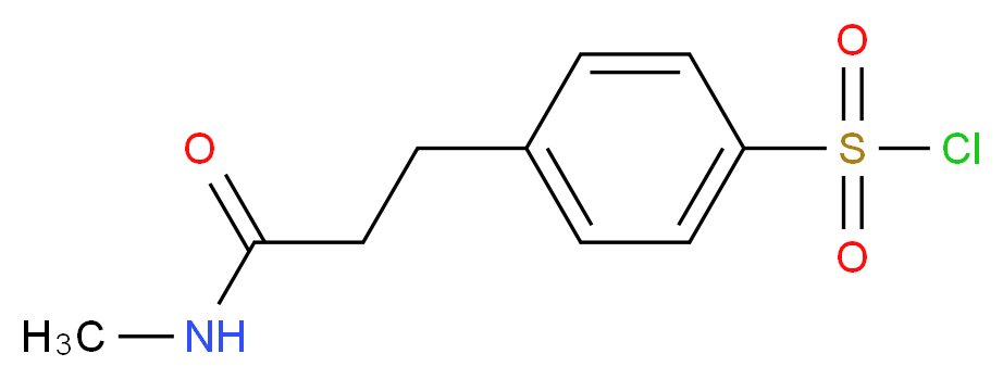 4-(2-Methylcarbamoyl-ethyl)-benzenesulfonyl chloride_分子结构_CAS_)