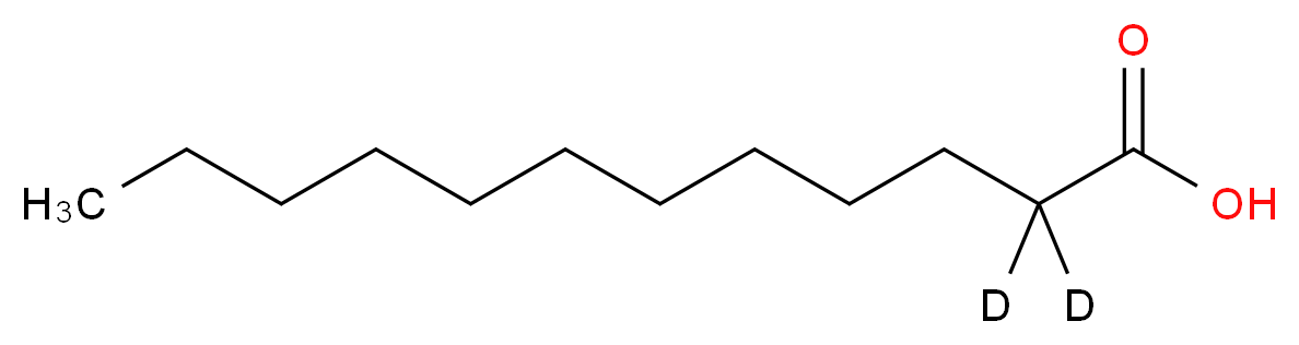 月桂酸-2,2-d2_分子结构_CAS_64118-39-4)