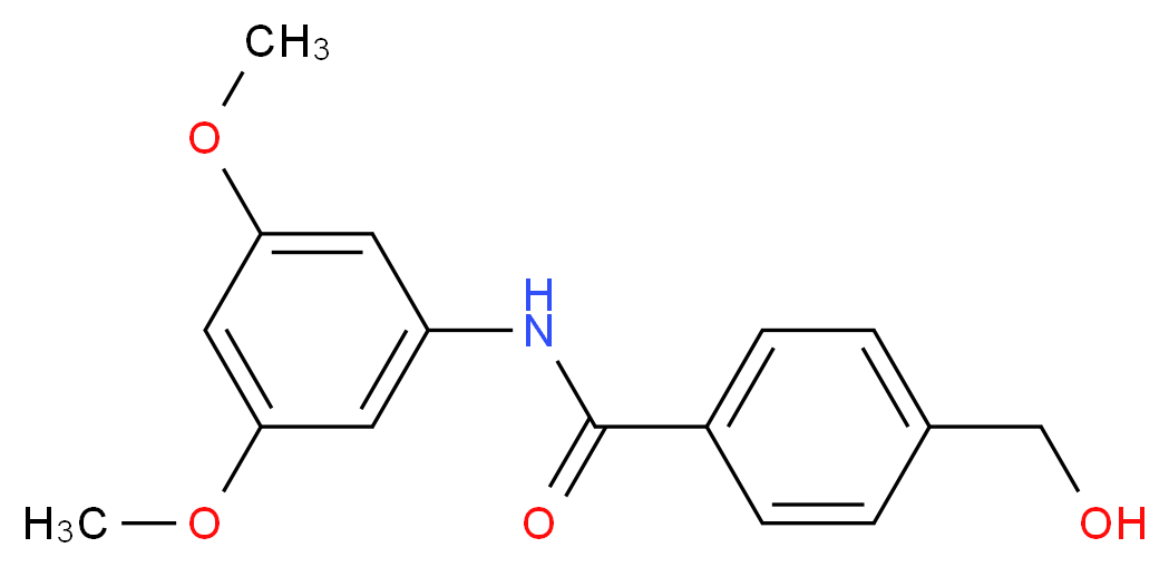 4-Methoxy-N-(3,5-dimethoxyphenyl)benzamide_分子结构_CAS_134029-84-8)