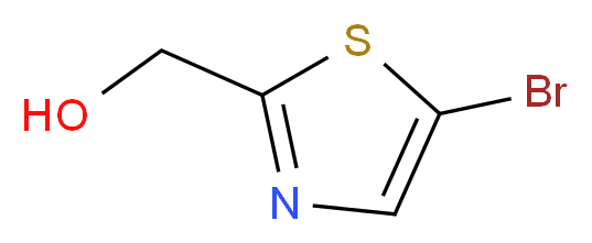 (5-bromothiazol-2-yl)methanol_分子结构_CAS_911052-85-2)