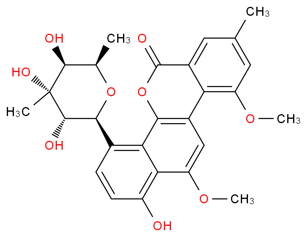 Chrysomycin B_分子结构_CAS_83852-56-6)