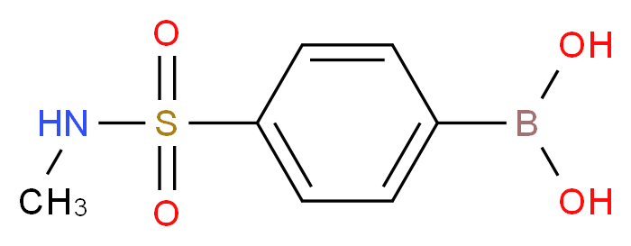 [4-(methylsulfamoyl)phenyl]boronic acid_分子结构_CAS_226396-31-2