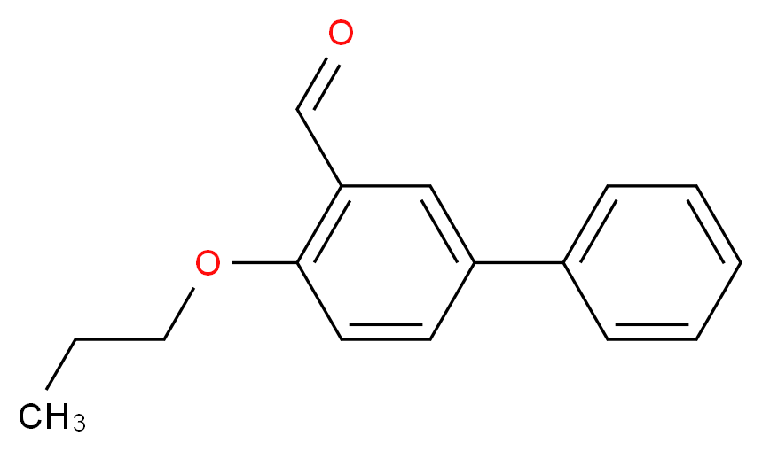 4-Propoxy[1,1'-biphenyl]-3-carbaldehyde_分子结构_CAS_)