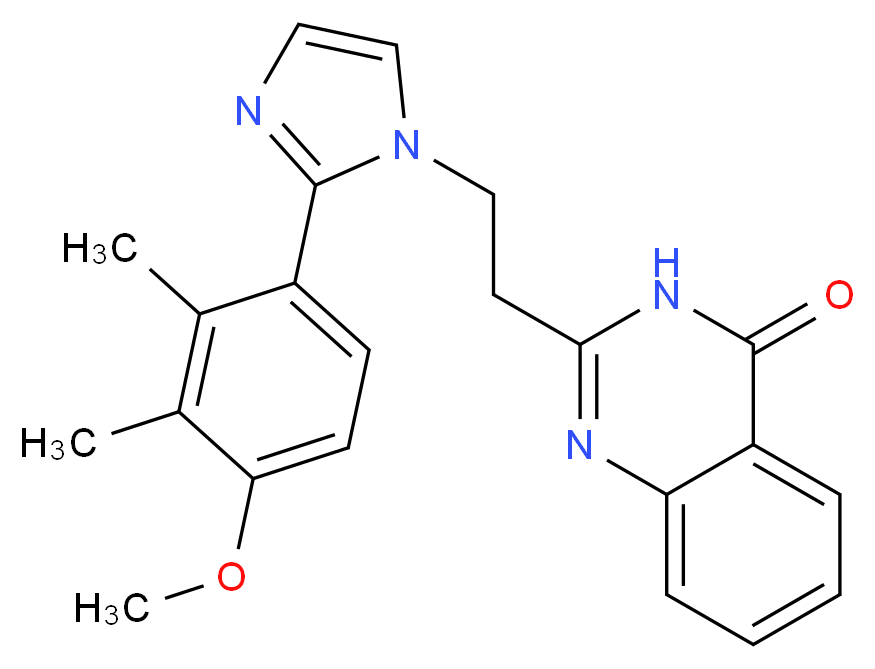 2-{2-[2-(4-methoxy-2,3-dimethylphenyl)-1H-imidazol-1-yl]ethyl}quinazolin-4(3H)-one_分子结构_CAS_)
