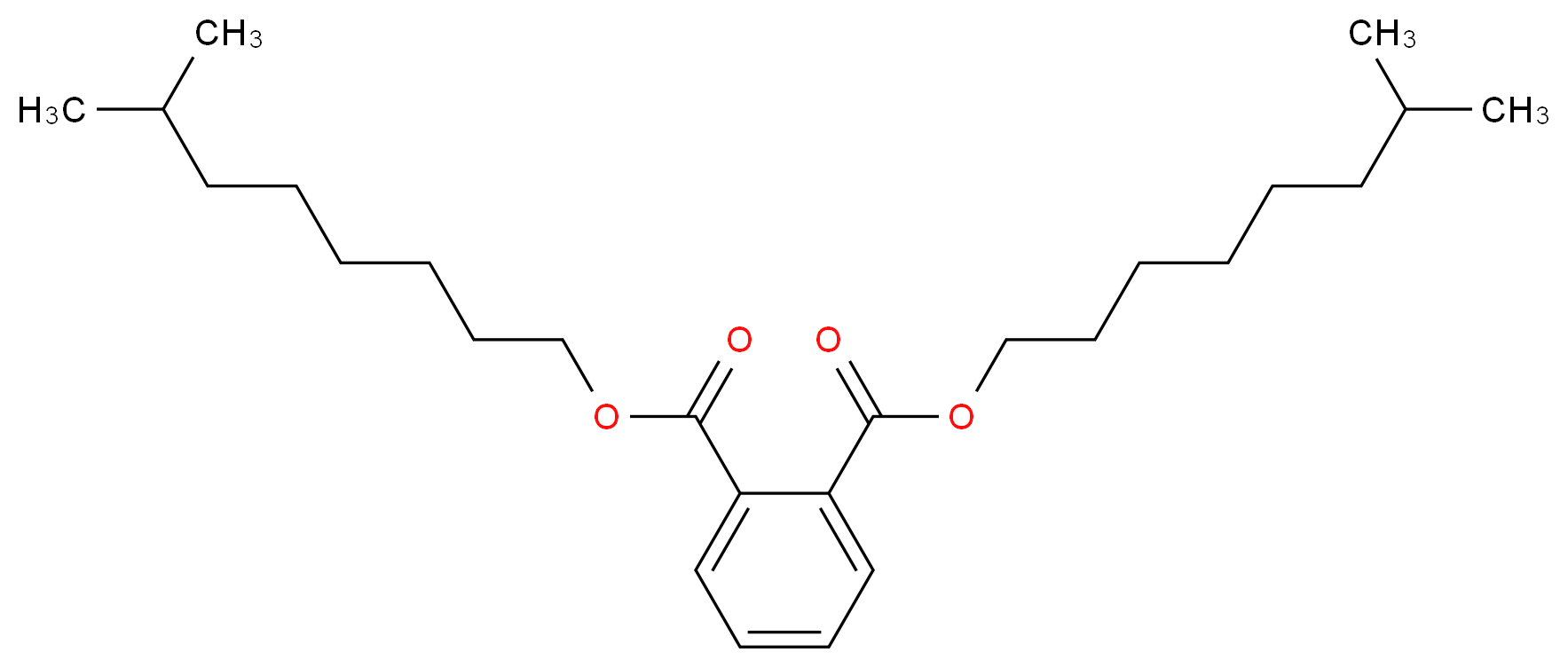 1,2-bis(7-methyloctyl) benzene-1,2-dicarboxylate_分子结构_CAS_28553-12-0