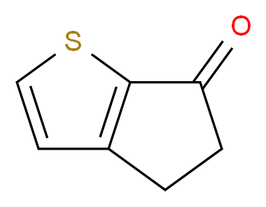 4H,5H,6H-cyclopenta[b]thiophen-6-one_分子结构_CAS_5650-52-2