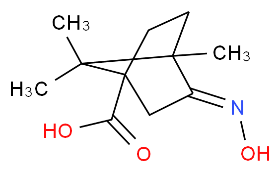 3-[(E)-Hydroxyimino]-4,7,7-trimethyl-bicyclo[2.2.1]heptane-1-carboxylic acid_分子结构_CAS_100055-50-3)