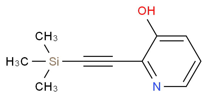 2-((Trimethylsilyl)ethynyl)pyridin-3-ol_分子结构_CAS_)