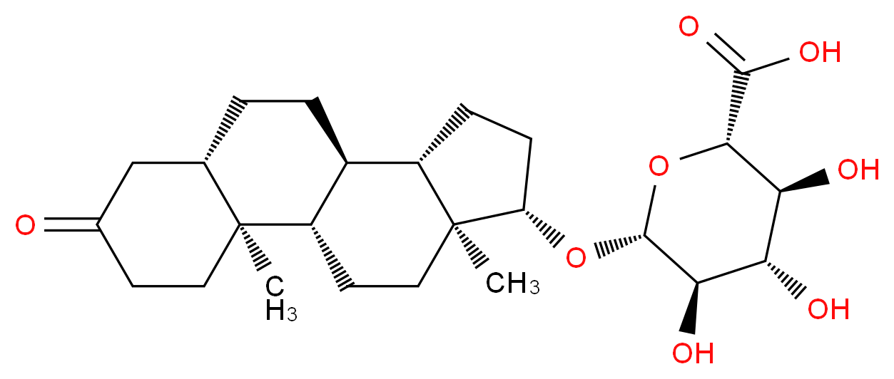 Androstanolone 17-O-β-D-Glucuronide_分子结构_CAS_42037-24-1)