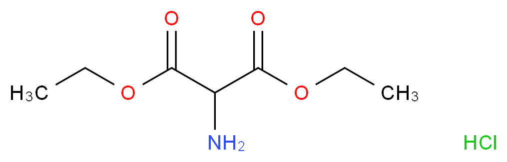 Diethyl 2-aminomalonate hydrochloride 99%_分子结构_CAS_13433-00-6)