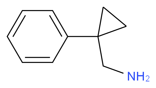 (1-phenylcyclopropyl)methanamine_分子结构_CAS_23459-38-3