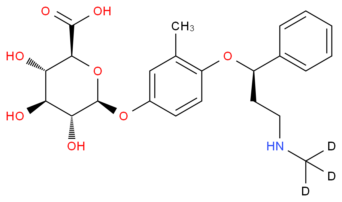 4'-Hydroxy Atomoxetine β-D-Glucuronide-d3_分子结构_CAS_)