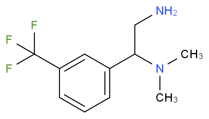 N*1*,N*1*-Dimethyl-1-(3-trifluoromethyl-phenyl)-ethane-1,2-diamine_分子结构_CAS_96788-00-0)