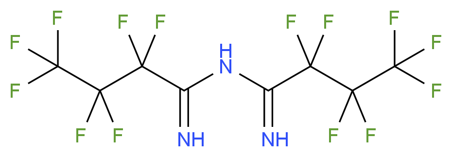 2,2,3,3,4,4,4-heptafluoro-N-(heptafluorobutanimidoyl)butanimidamide_分子结构_CAS_648-13-5