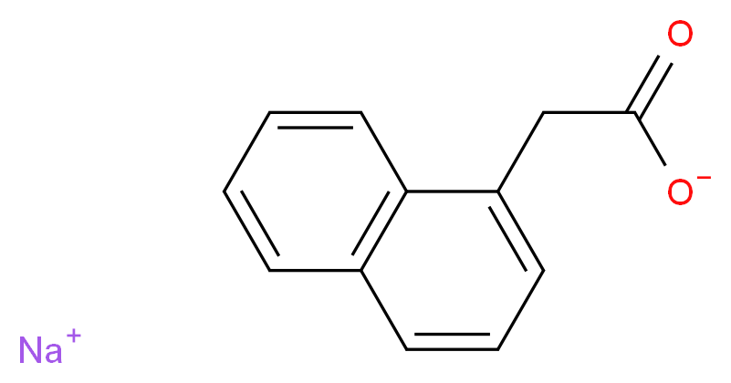 sodium 2-(naphthalen-1-yl)acetate_分子结构_CAS_61-31-4