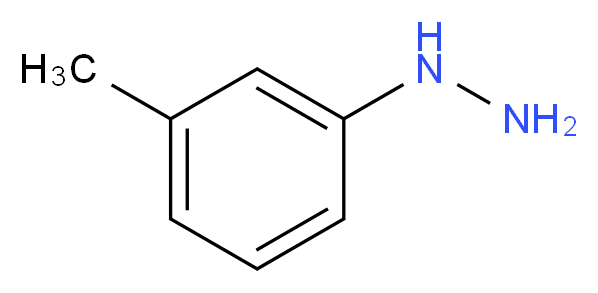 (3-methylphenyl)hydrazine_分子结构_CAS_536-89-0