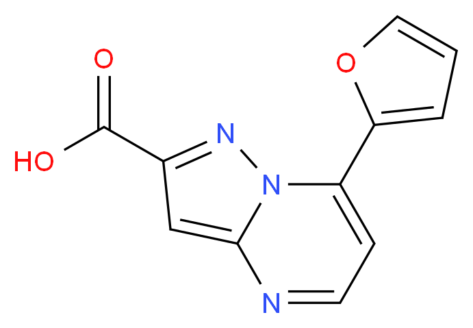7-Furan-2-yl-pyrazolo[1,5-a]pyrimidine-2-carboxylic acid_分子结构_CAS_)
